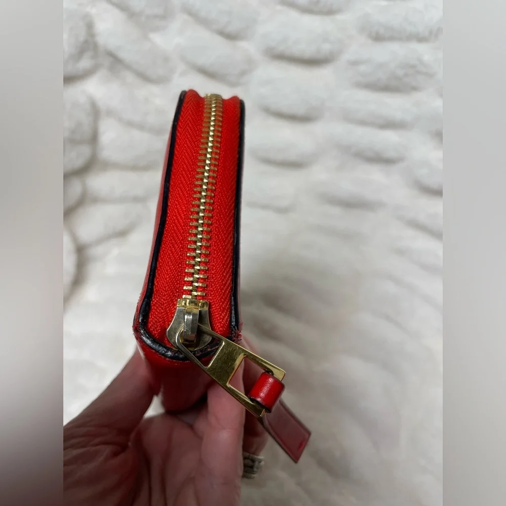 LOEWE RED LEATHER PUZZLE LONG ZIP WALLET - Picture 3 of 10
